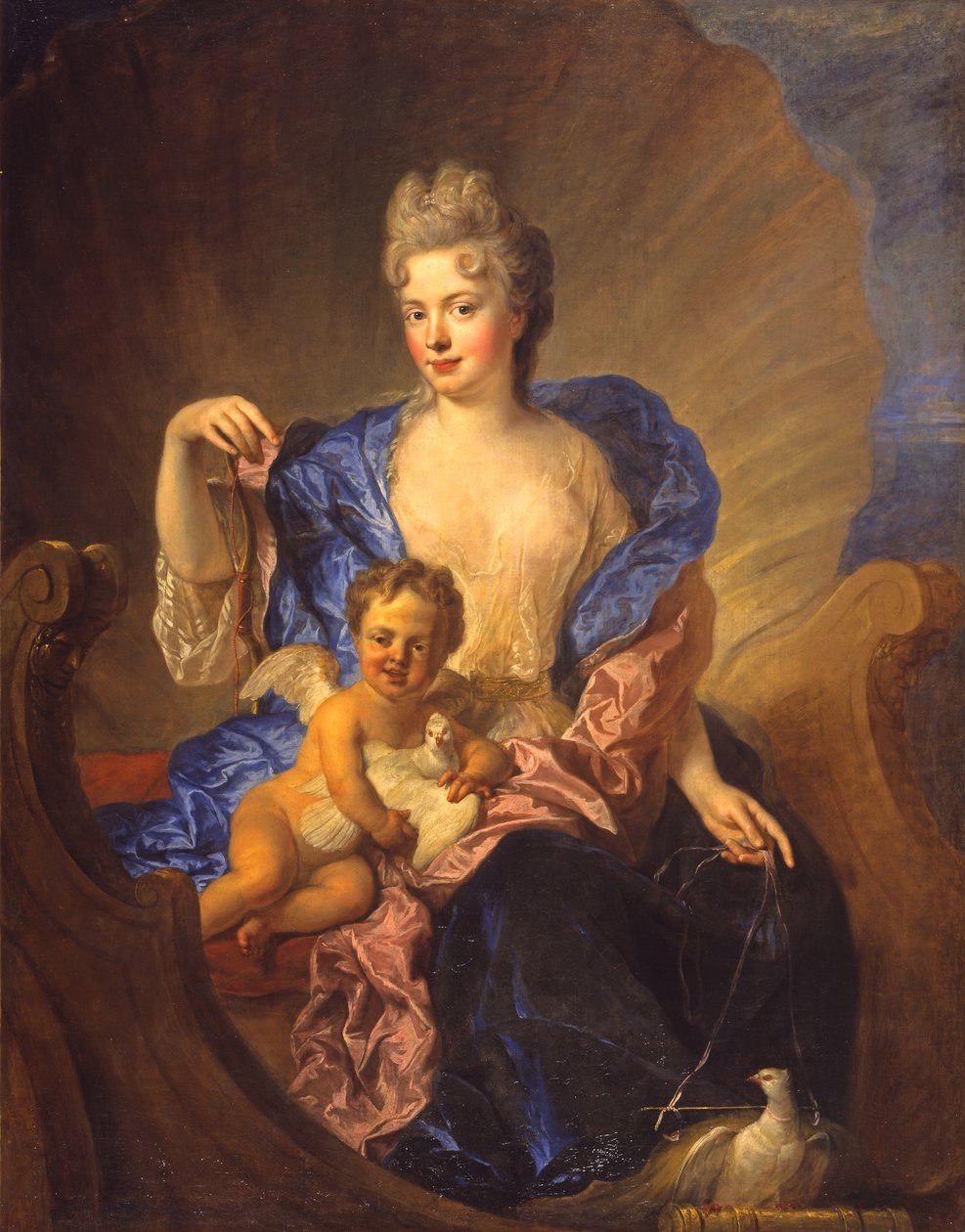 Hrabina von Cosel i jej syn jako Wenus i Kupidyn, ok. 1712-1715 (olej na płótnie) autorstwa Francois de Troy