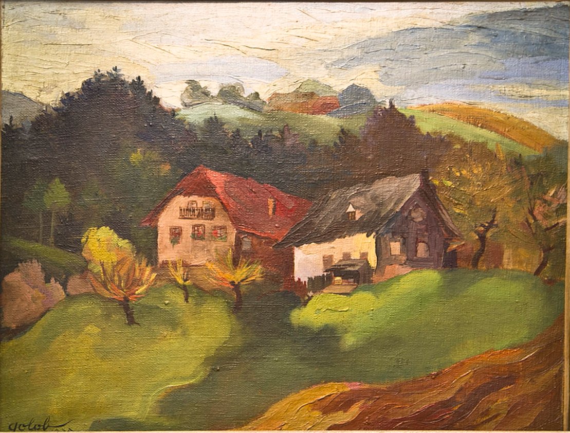 wieś Ribnisko autorstwa Franjo Golob