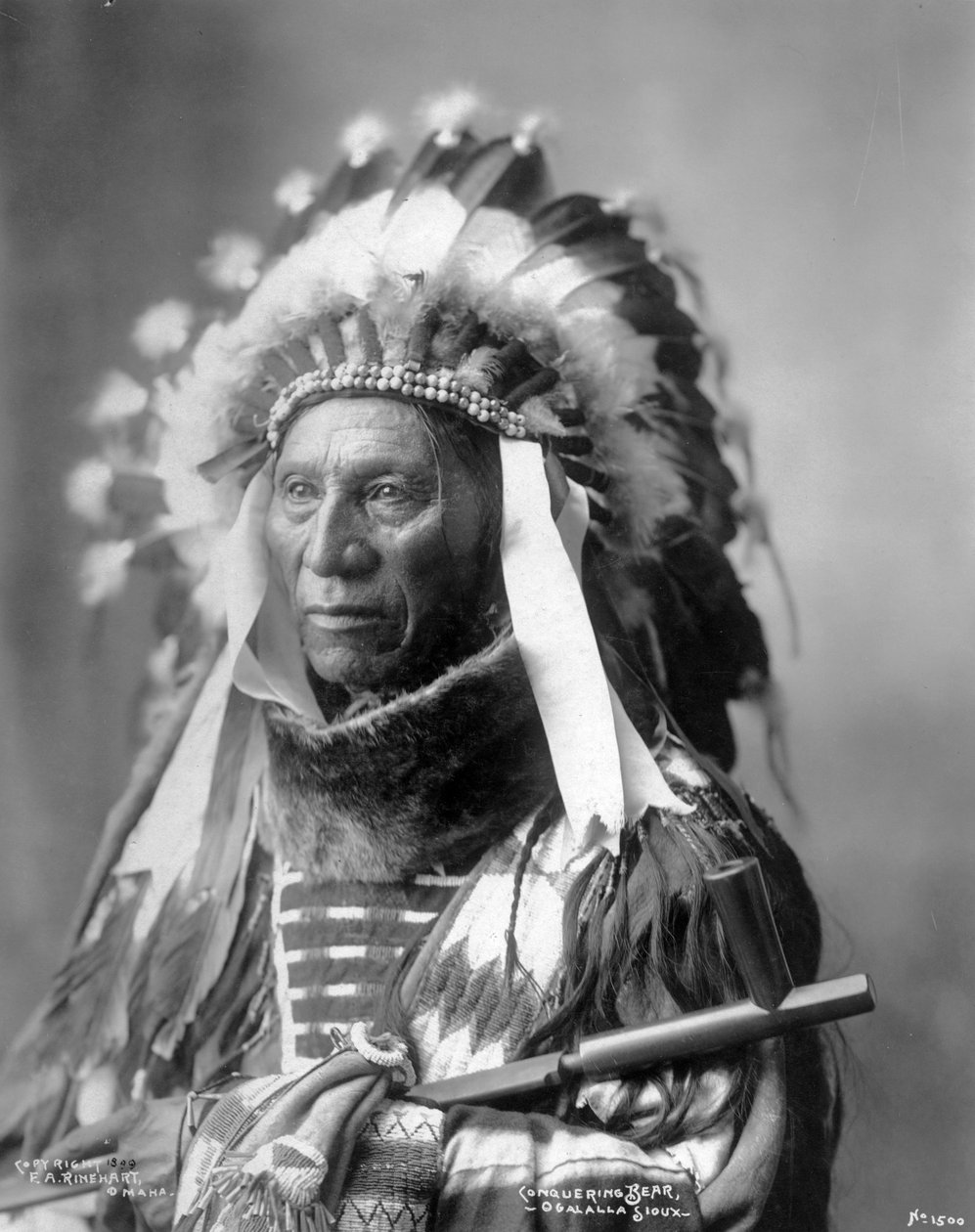 Zdobywca niedźwiedzia, Oglala Sioux, 1899 autorstwa Frank Albert Rinehart