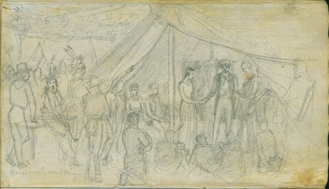 Ślub Winony, 1851 autorstwa Frank Blackwell Mayer