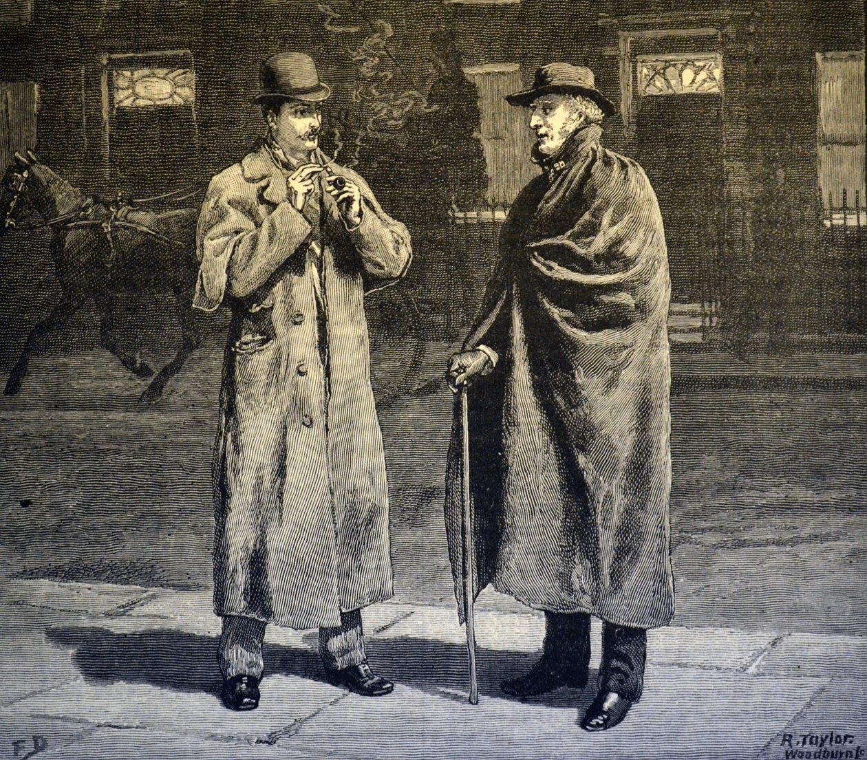 Zimowa noc, 1890 autorstwa Frank Dadd