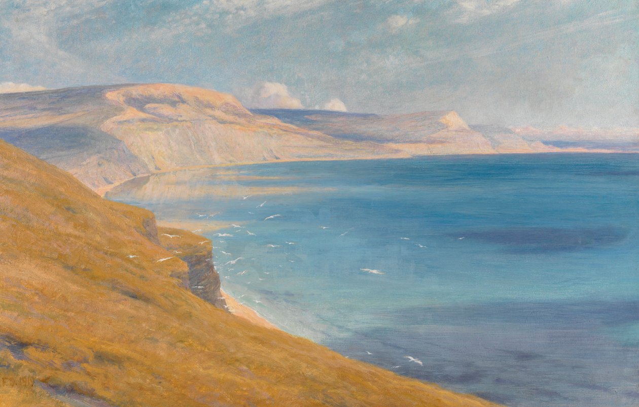 Morze i słońce, Lyme Regis, 1919 autorstwa Frank Dicksee