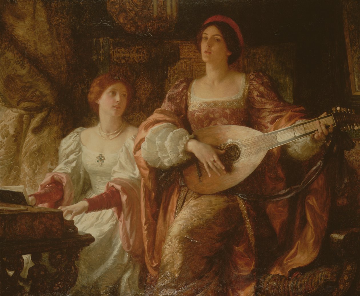 Duet autorstwa Frank Dicksee