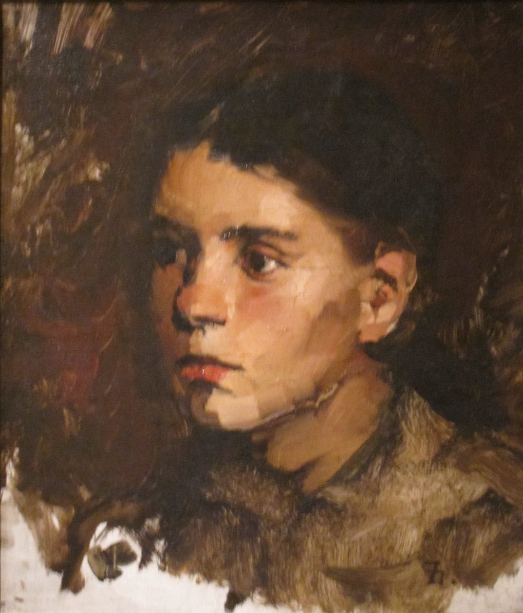 Głowa młodej dziewczyny autorstwa Frank Duveneck