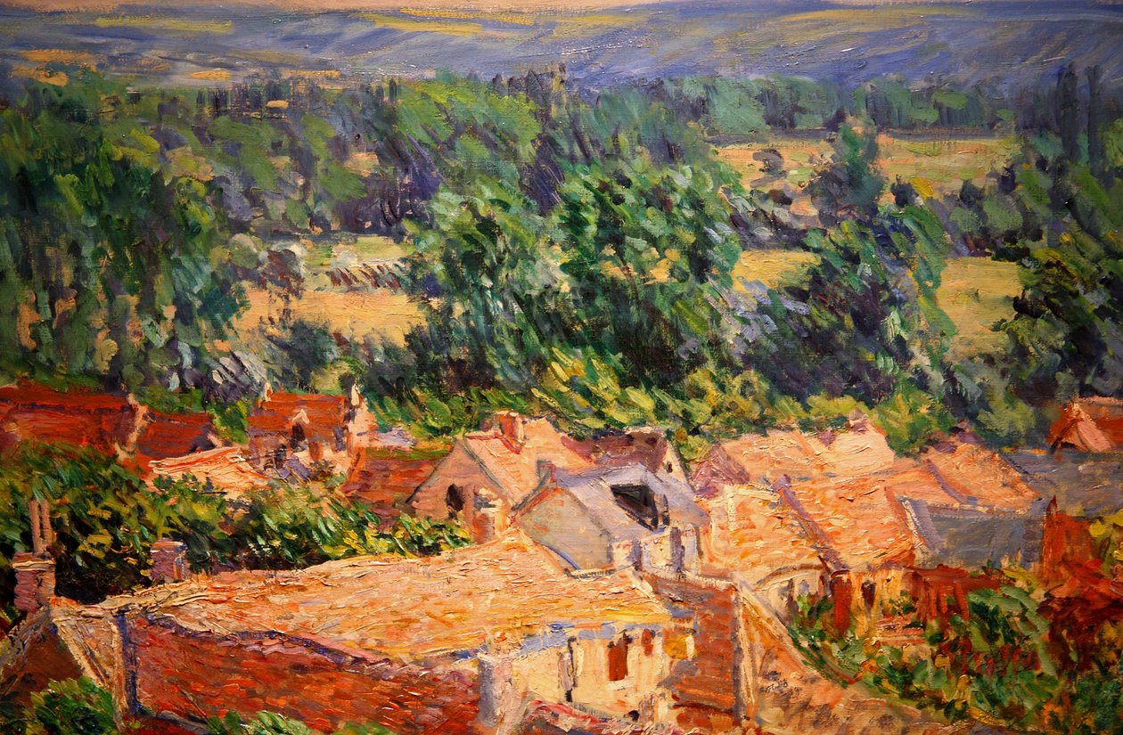 Widok wsi Giverny autorstwa Frank Kovalchek
