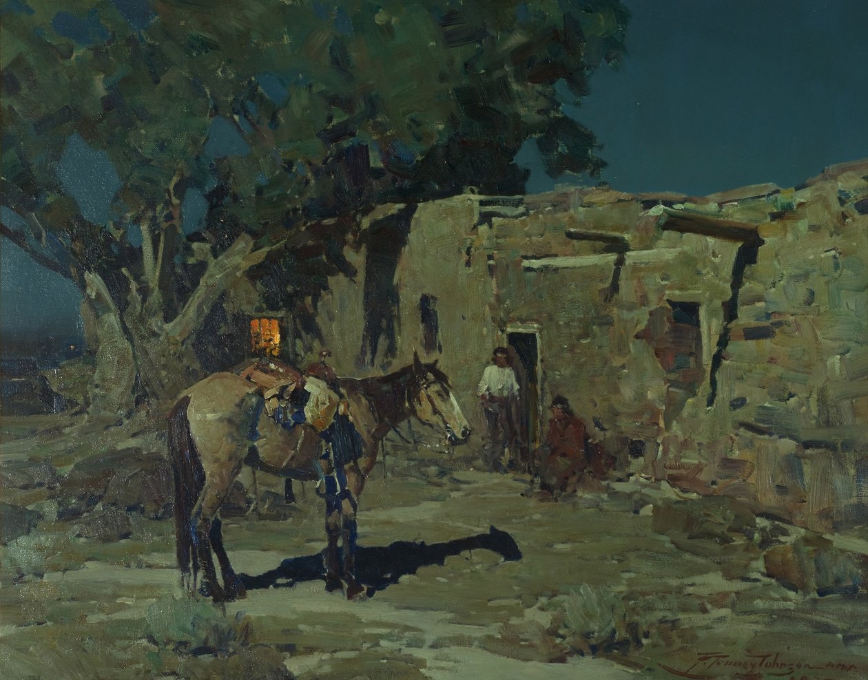 Na Starej Wyspie, 1935 autorstwa Frank Tenney Johnson