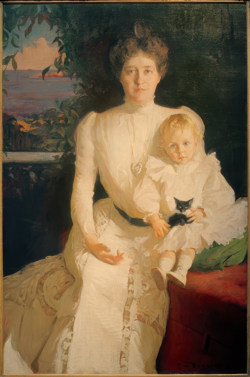 Emma Odwilż z synem Aleksandrem autorstwa Frank Weston Benson