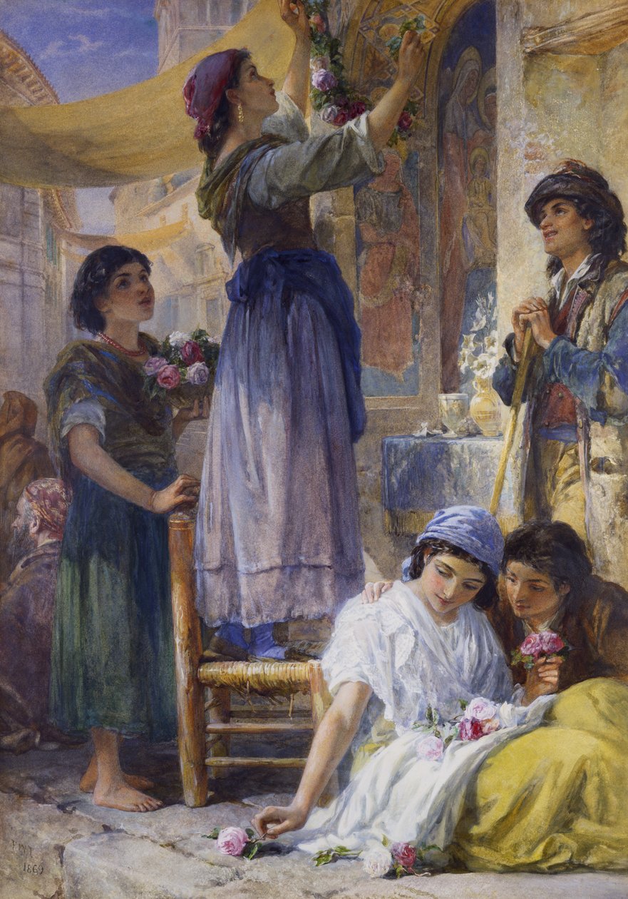 Przygotowania do Festiwalu, 1869 autorstwa Frank William Warwick Topham