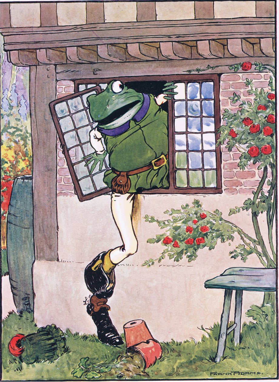 Żaba przez okno wspiął się, ilustracja z 