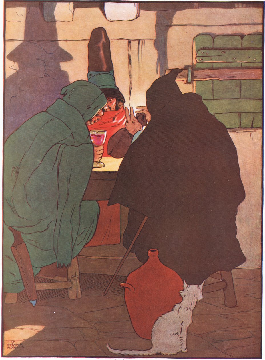 On targował się z dwoma łotrami śmiały, że powinny one wziąć dzieci twain, 1930s autorstwa Frank Adams