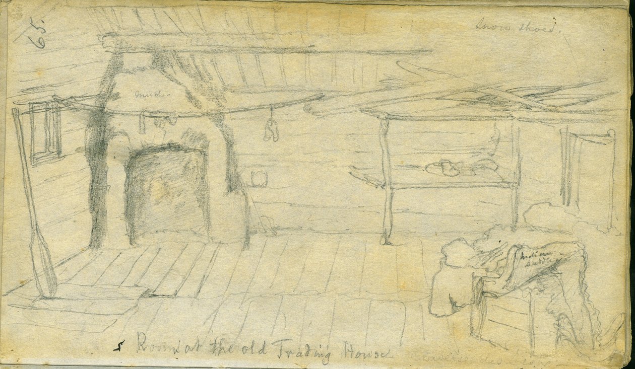 Pokój w dawnym Domu Handlowym, 1851 autorstwa Frank Blackwell Mayer