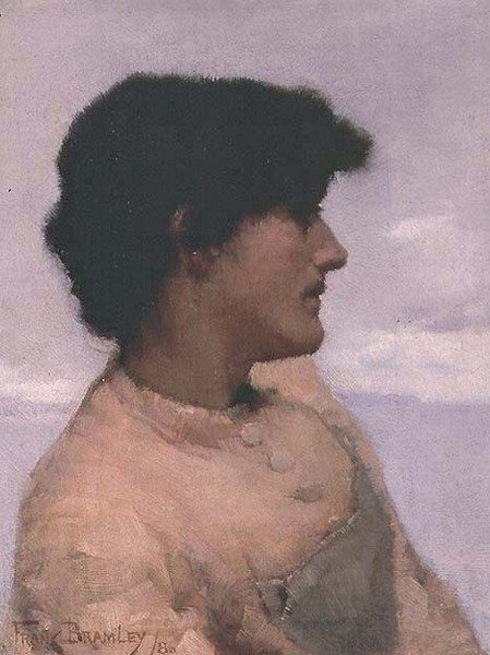 Studium postaci, Newlyn autorstwa Frank Bramley