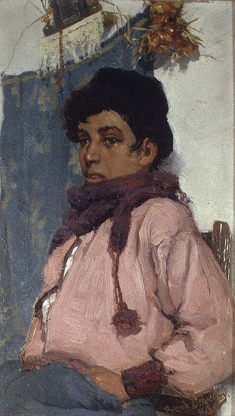 Włoski rybak autorstwa Frank Bramley