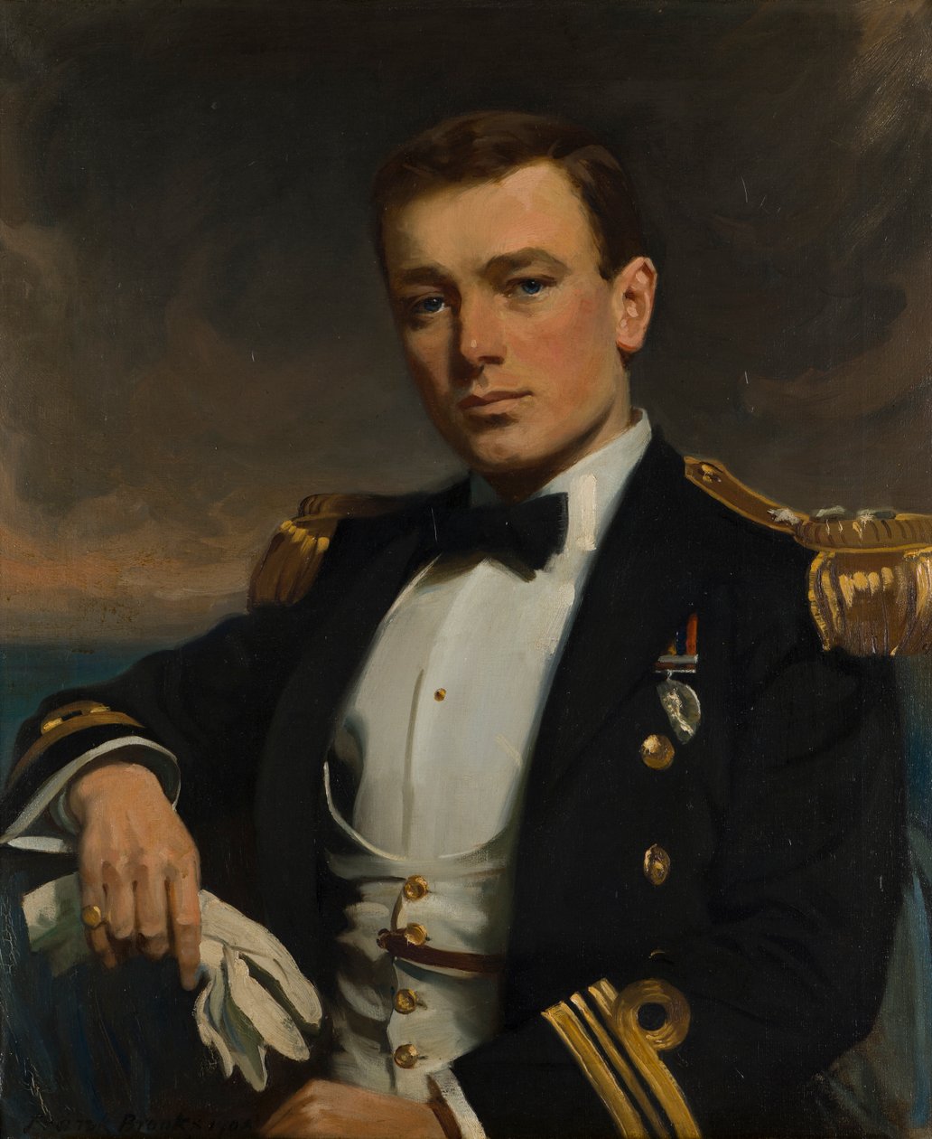 Portret Komendanta Hon. Richard Orlando Beaconsfield Bridgeman DSO, ok. 1908 (olej na płótnie) autorstwa Frank Brooks