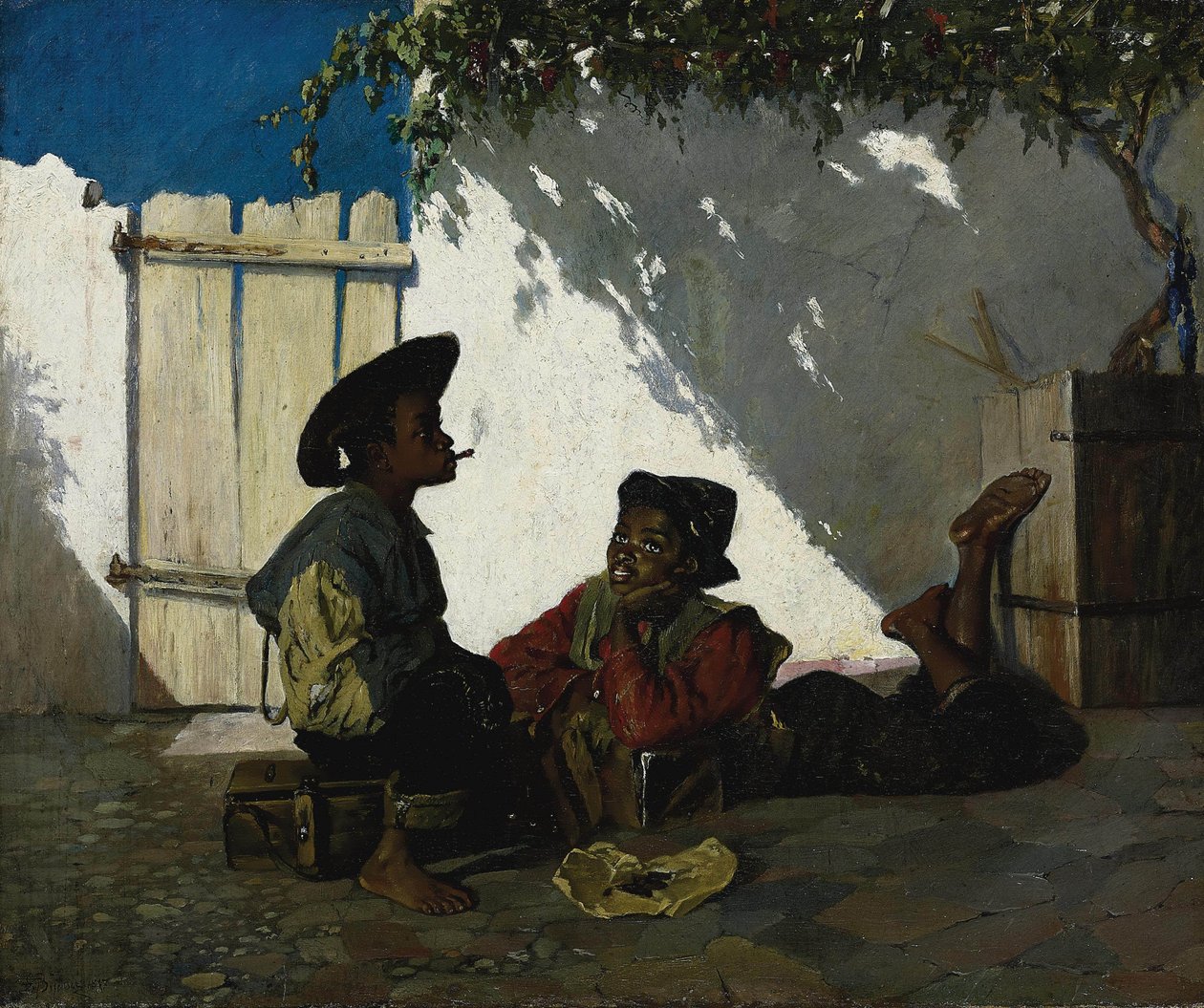 Włoski:  Dolce far niente Słodkie nicnierobienie autorstwa Frank Buchser