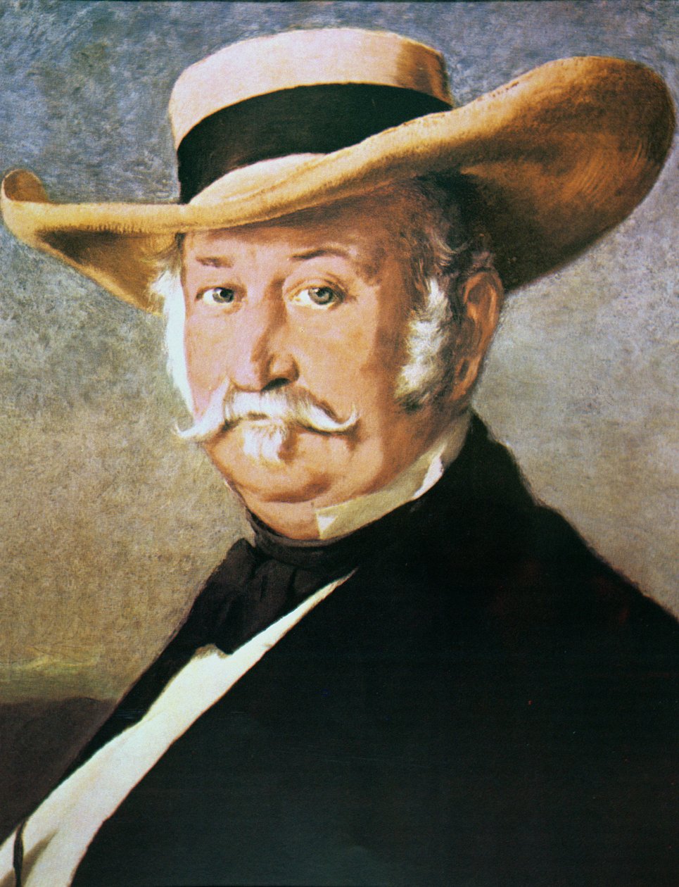John Sutter (1803-80) 1866 (olej na płótnie) autorstwa Frank Buchser