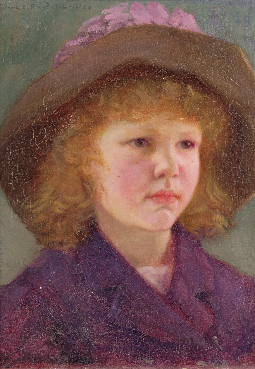 Portret młodej dziewczyny, XIX w. autorstwa Frank C. Penfold