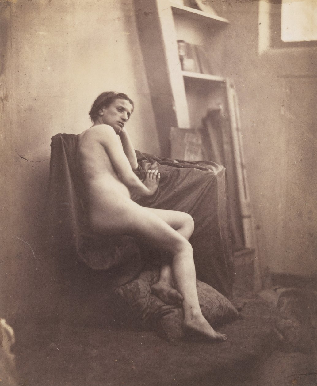 [Akt kobiecy w studio], 1856-59. autorstwa Frank Chauvassaigne
