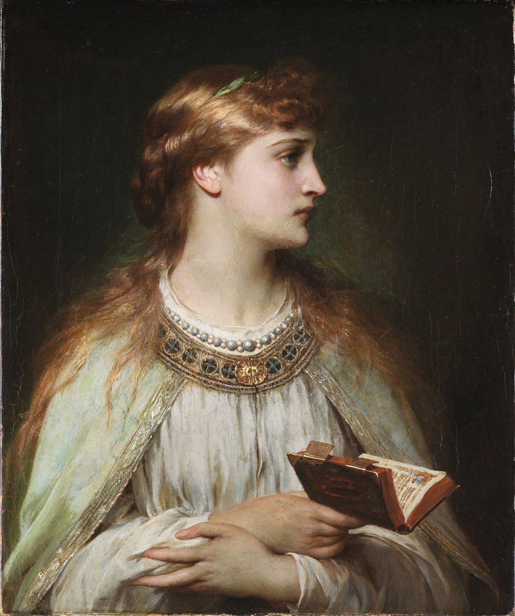 Ofelia, ze sztuki Hamlet Williama Szekspira, ok. 1864 autorstwa Frank Dicksee