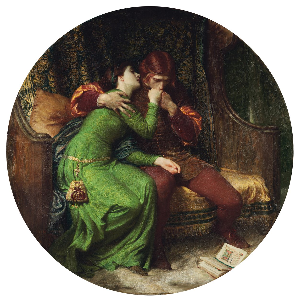 Paolo i Francesca, 1894 autorstwa Frank Dicksee