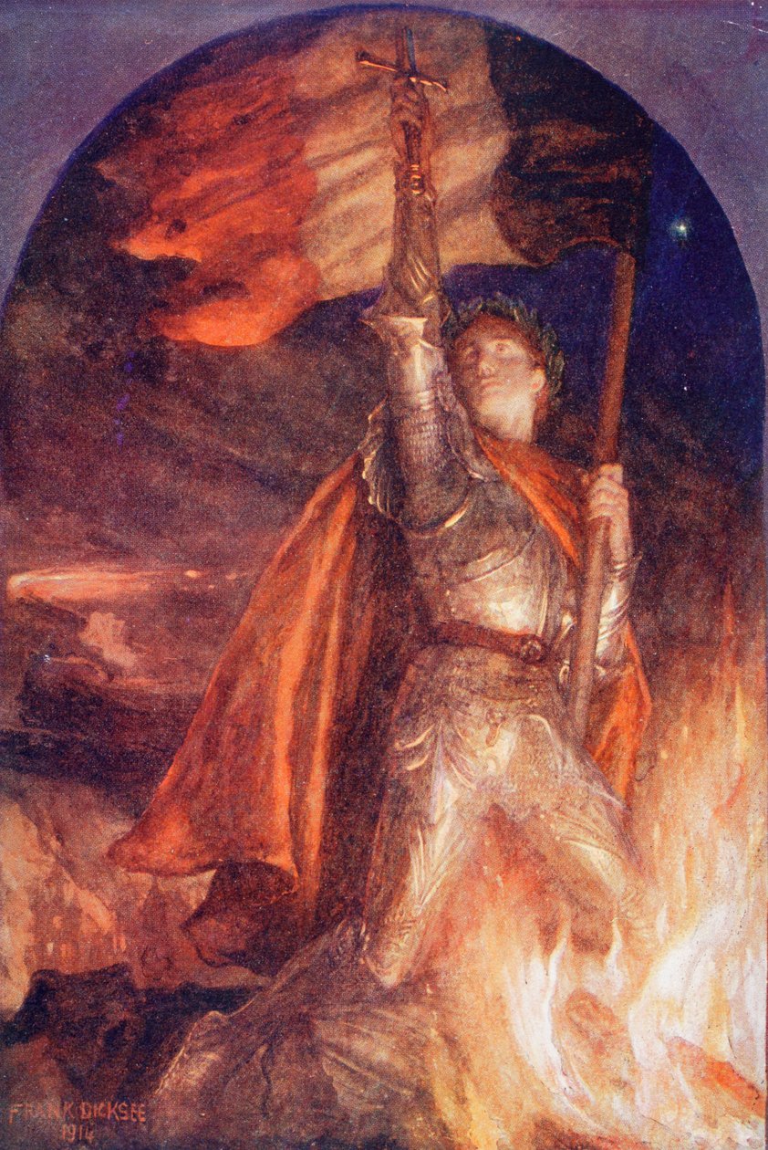 Resurgam or I Shall Rise Again, według obrazu Franka Dicksee, z King Albert