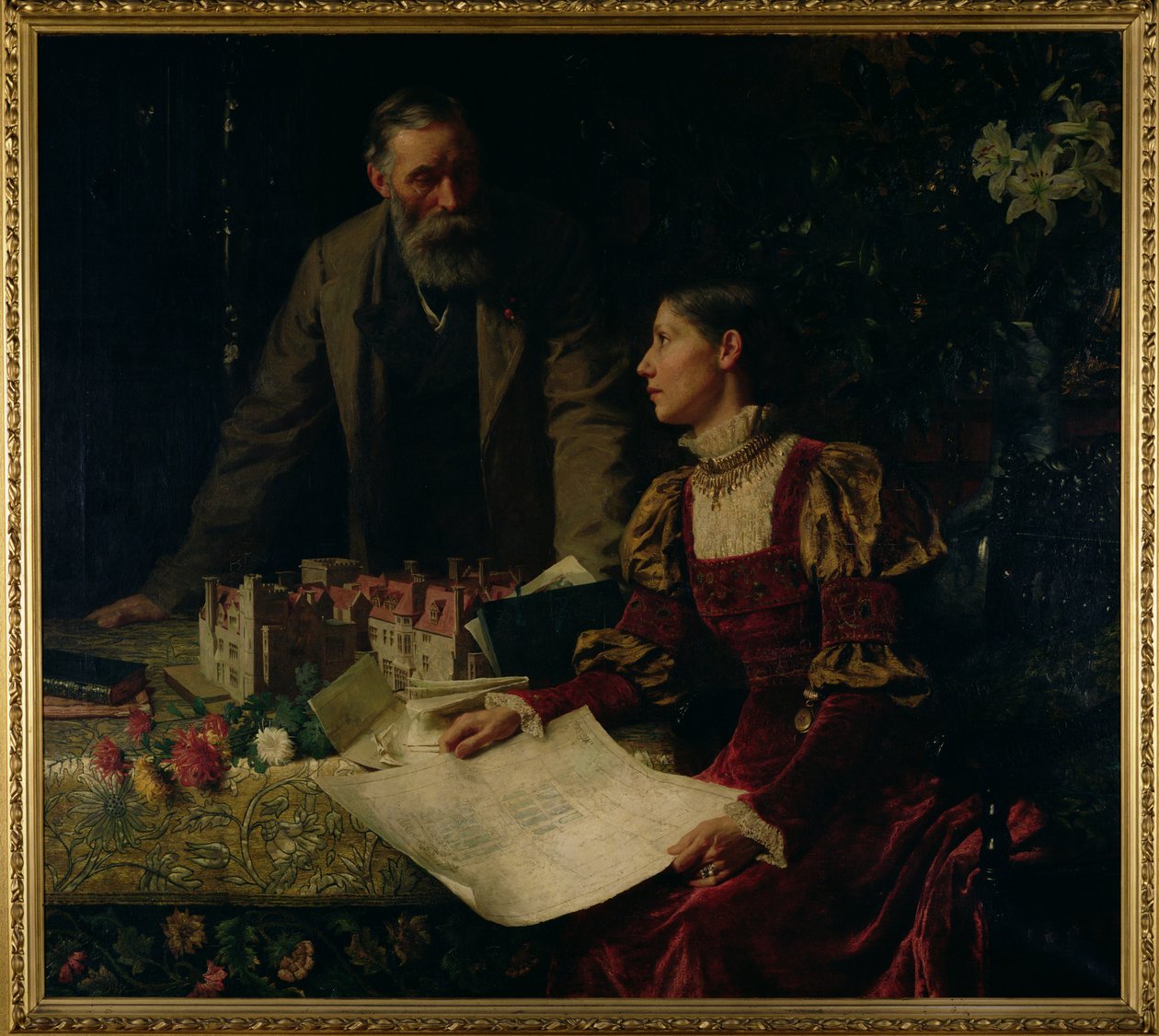Budowniczowie domów, 1879 autorstwa Frank Dicksee
