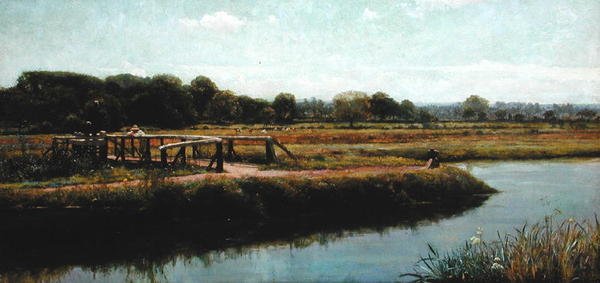 Walsham Meads (olej na płótnie) autorstwa Frank Dicksee