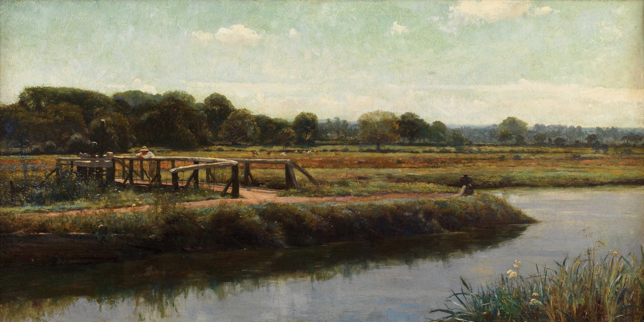 Walsham Meads (olej na płótnie) autorstwa Frank Dicksee