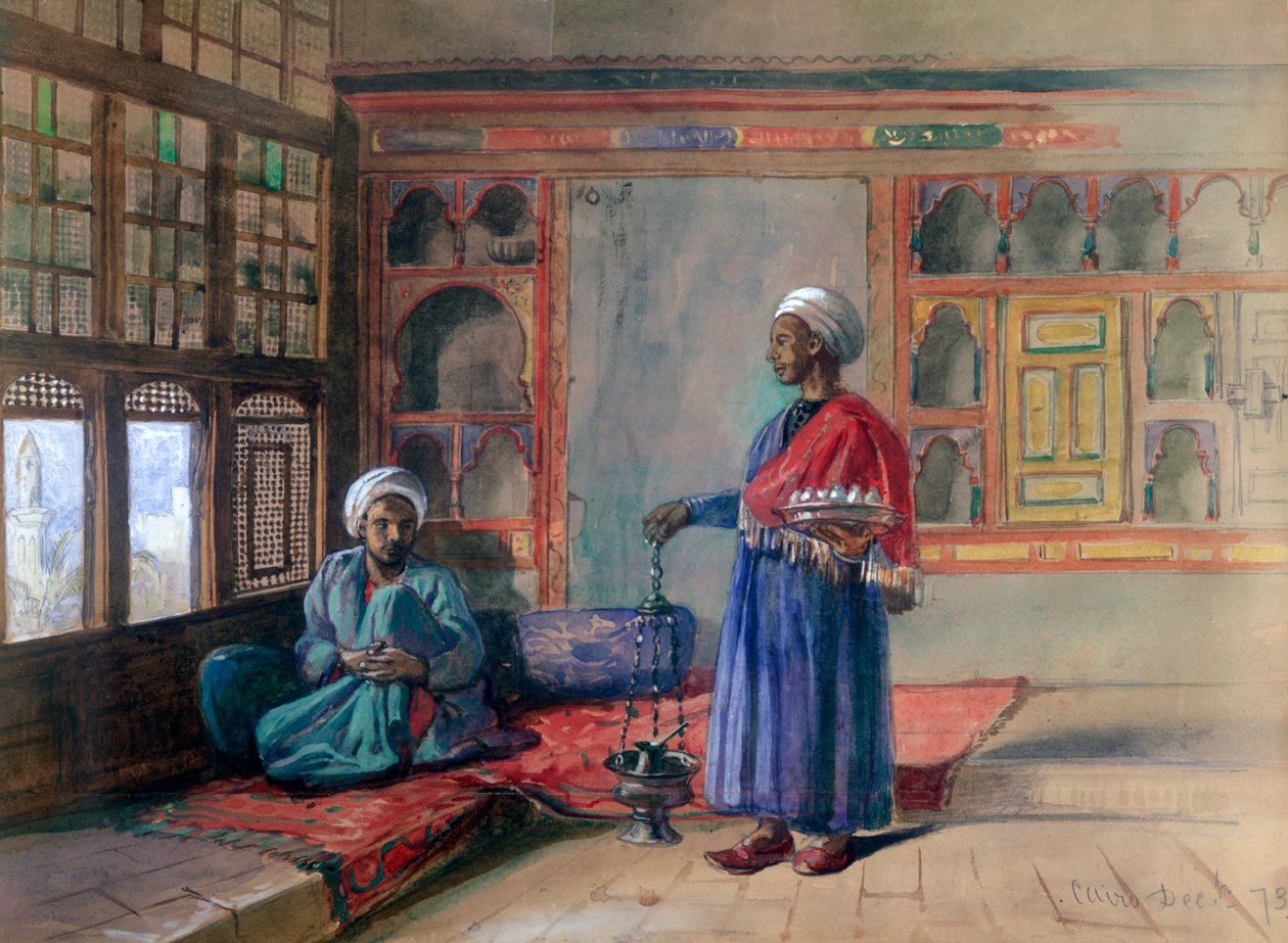 Mieszkanie w Domu Szejka Sadata, Kair, 1873 autorstwa Frank Dillon