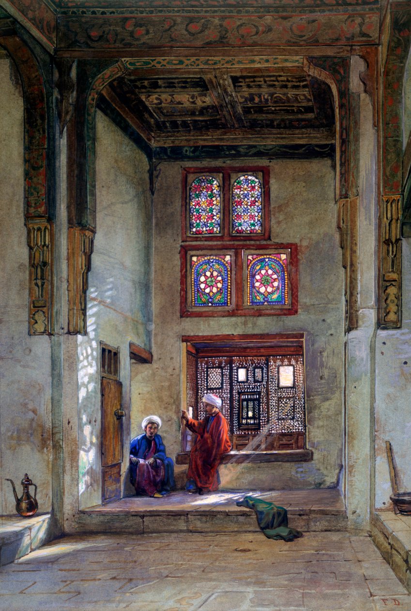 Recepcja, Memlook Radnau Beys House, Kair, 1873 autorstwa Frank Dillon