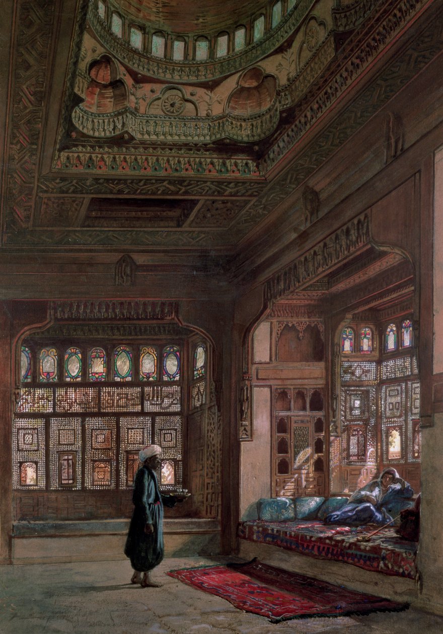 Harem Szejka Sadata, Kair, 1870 autorstwa Frank Dillon