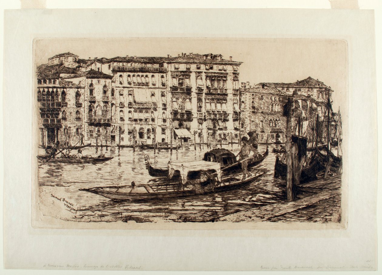 Canal Grande, Wenecja autorstwa Frank Duveneck