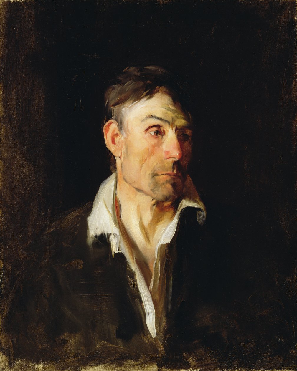 Portret mężczyzny (Richard Creifelds), ok.1876 (olej na płótnie) autorstwa Frank Duveneck