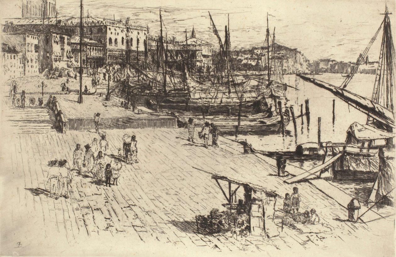 Riva degli Schiavoni (tablica 1) autorstwa Frank Duveneck