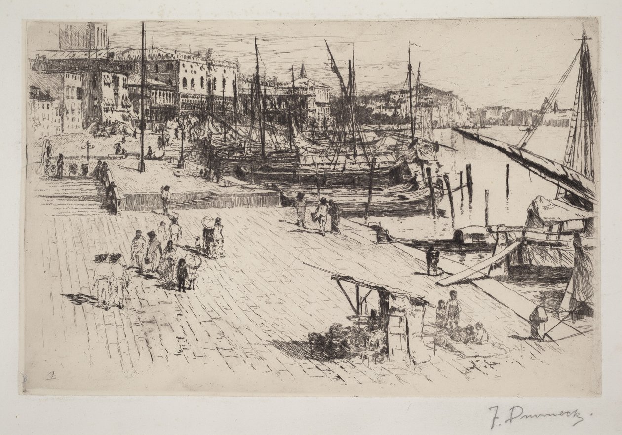 Riva degli Schiavoni, nr 1 autorstwa Frank Duveneck