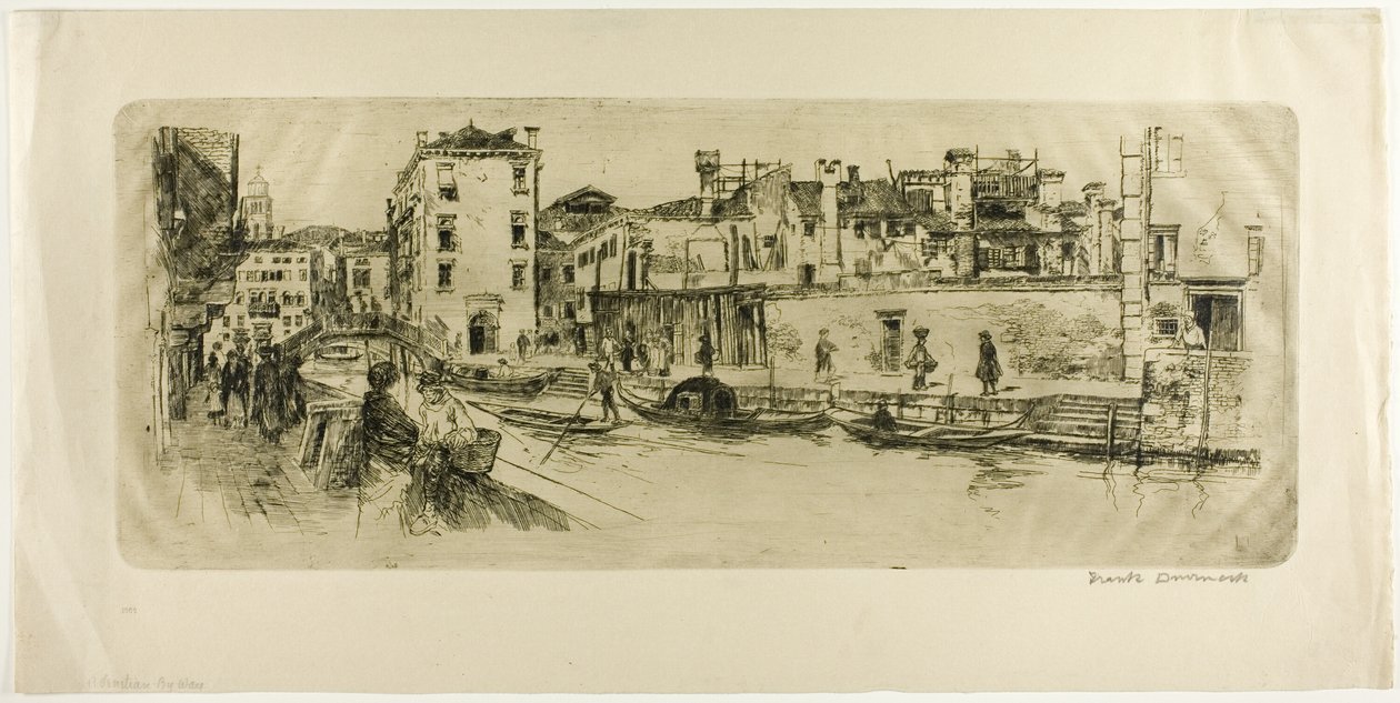 Kanał San Trovasso autorstwa Frank Duveneck
