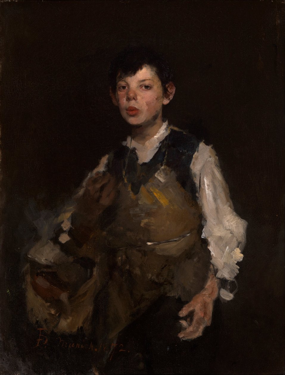 Gwiżdżący chłopiec autorstwa Frank Duveneck