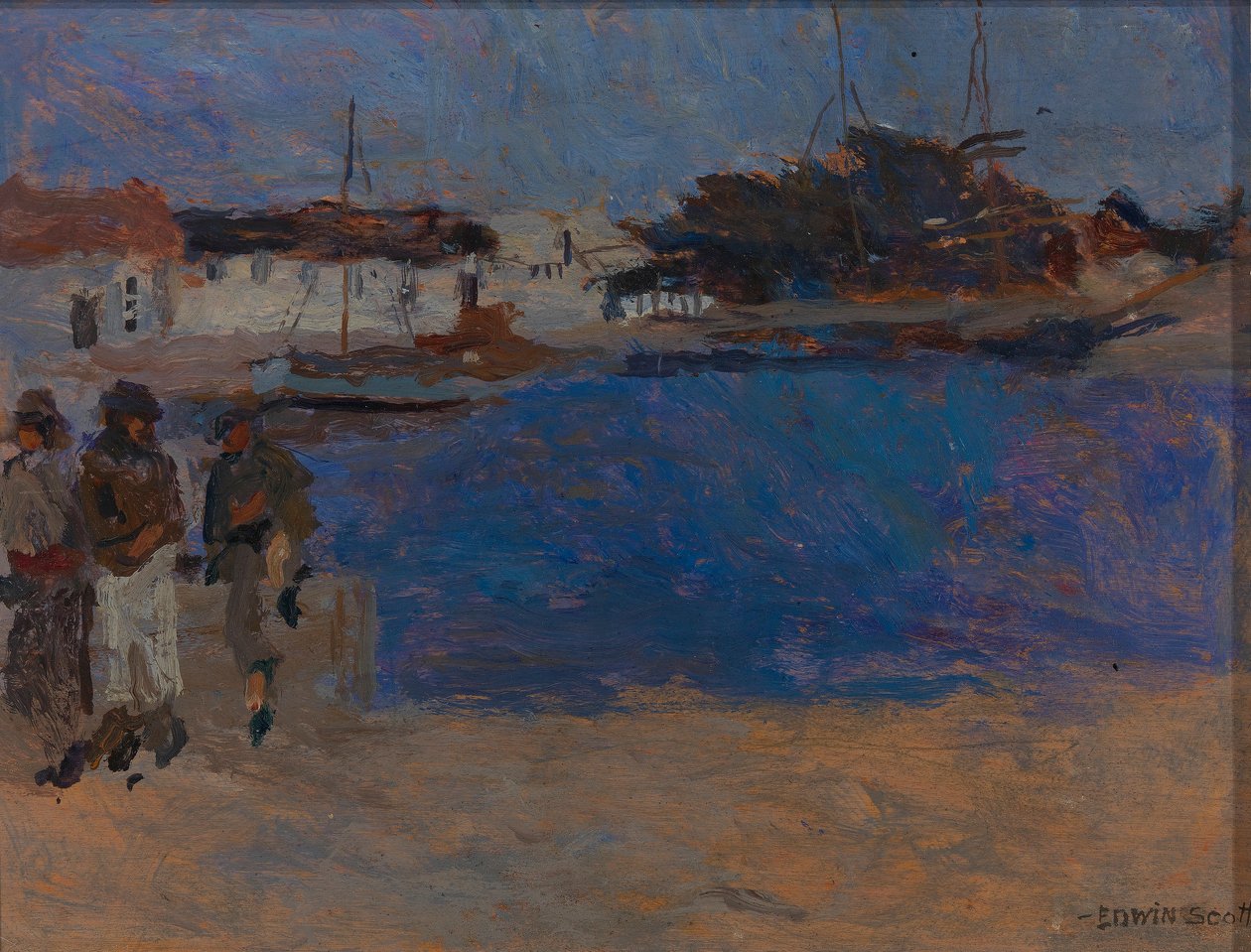 Linia brzegowa wokół Cherbourga autorstwa Frank Edwin Scott