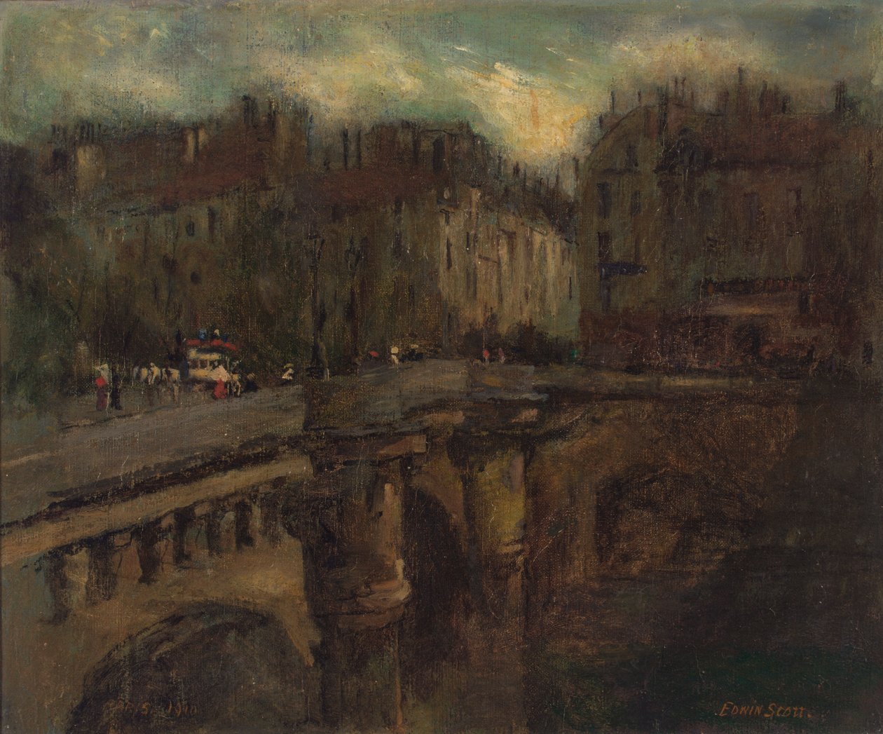 Błękitna Godzina w Paryżu, b.d. autorstwa Frank Edwin Scott