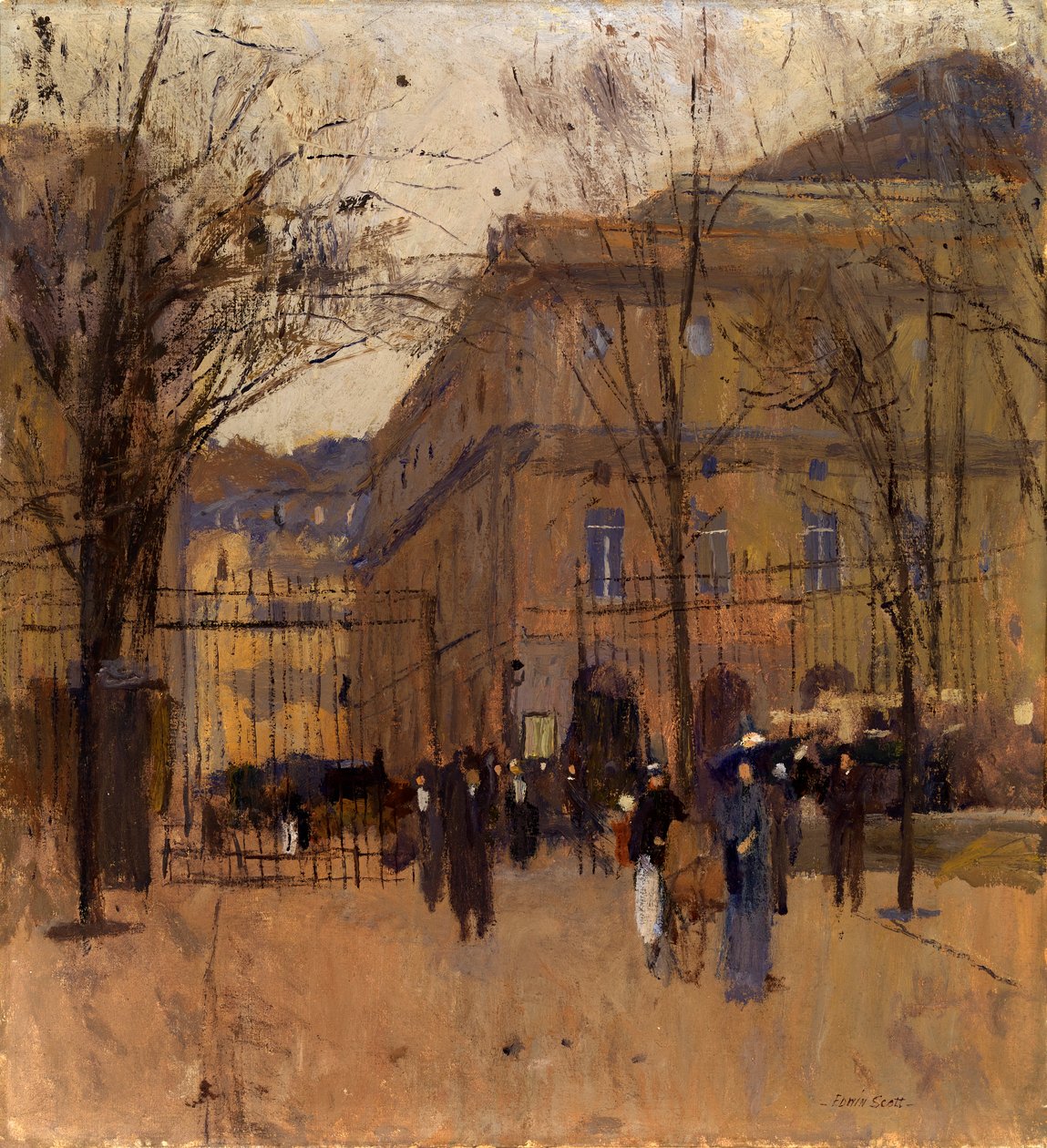 Luksemburski Odeon, ok. godz. 1911. autorstwa Frank Edwin Scott