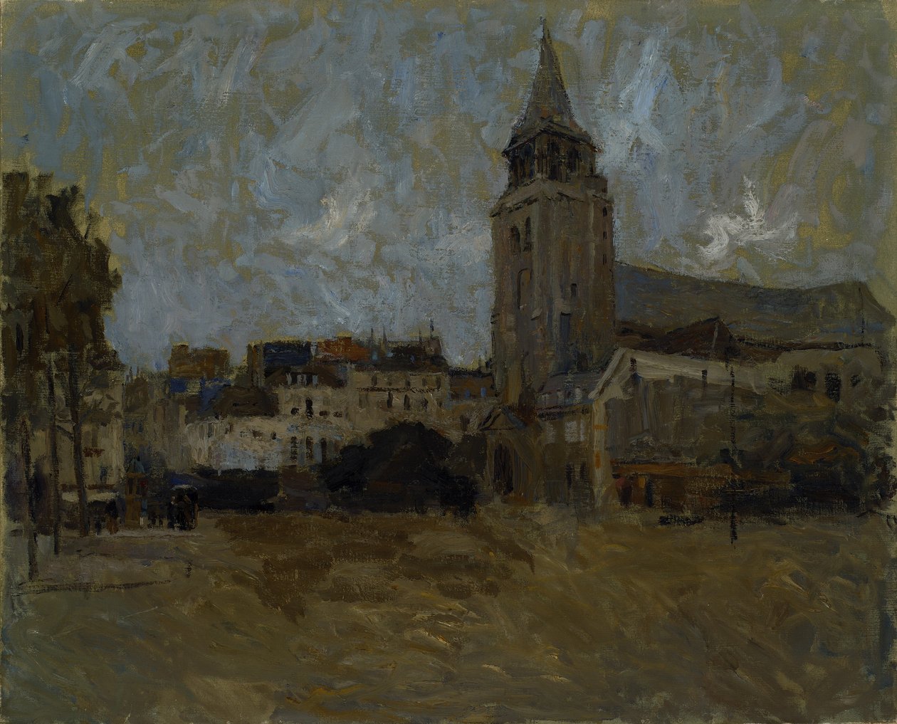Place St. Germain des Pres autorstwa Frank Edwin Scott
