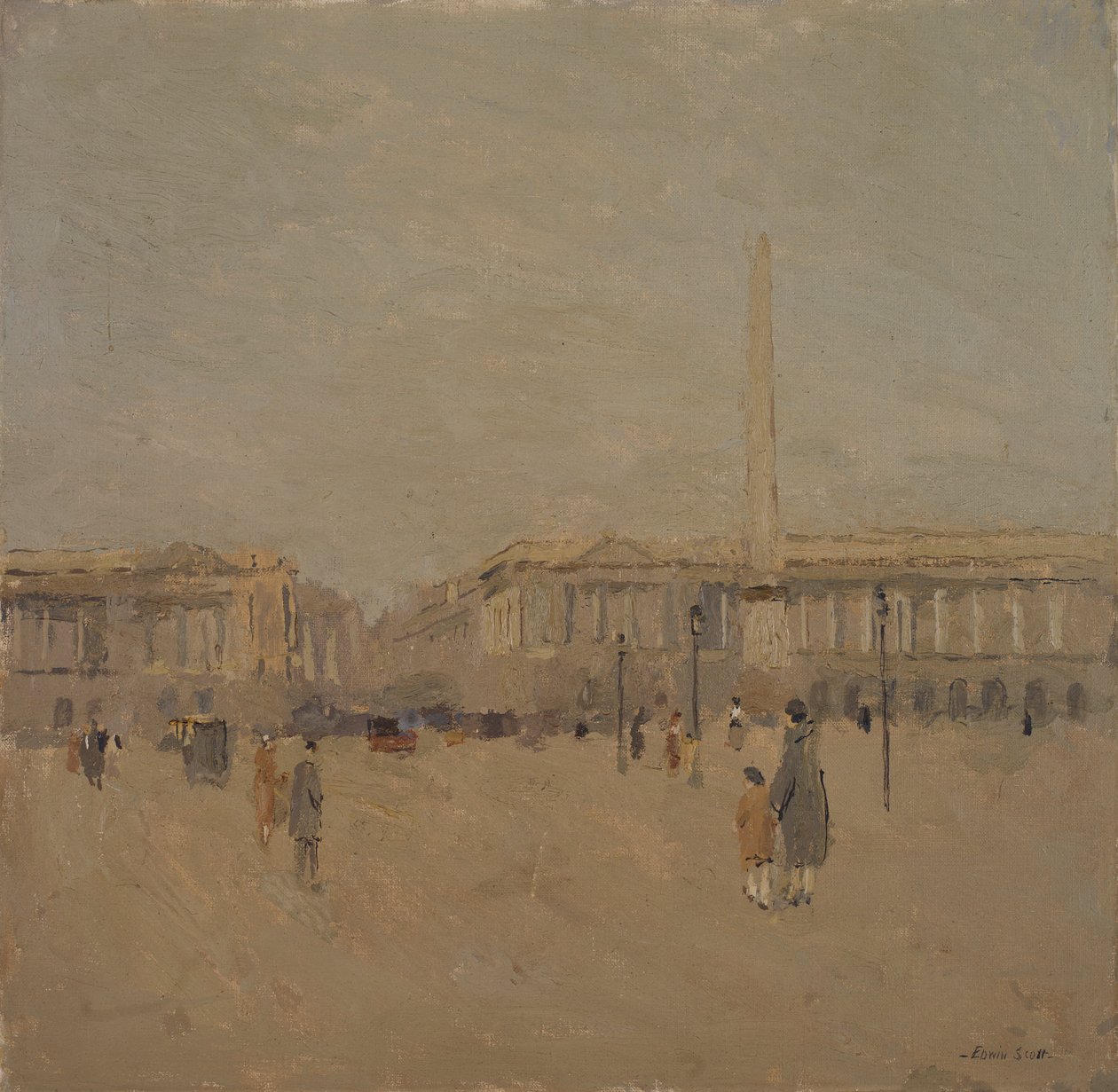 Place de la Concorde nr. II, b.d. autorstwa Frank Edwin Scott