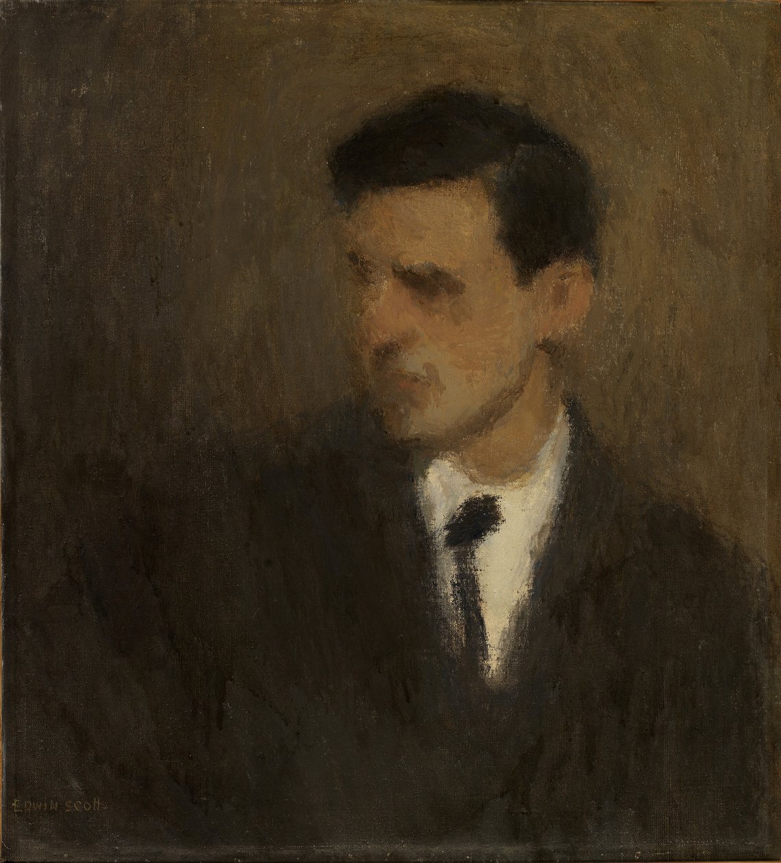 Portret młodego mężczyzny autorstwa Frank Edwin Scott