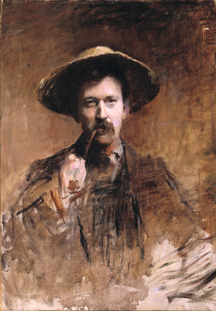 Portret samego malarza, b.d. autorstwa Frank Edwin Scott