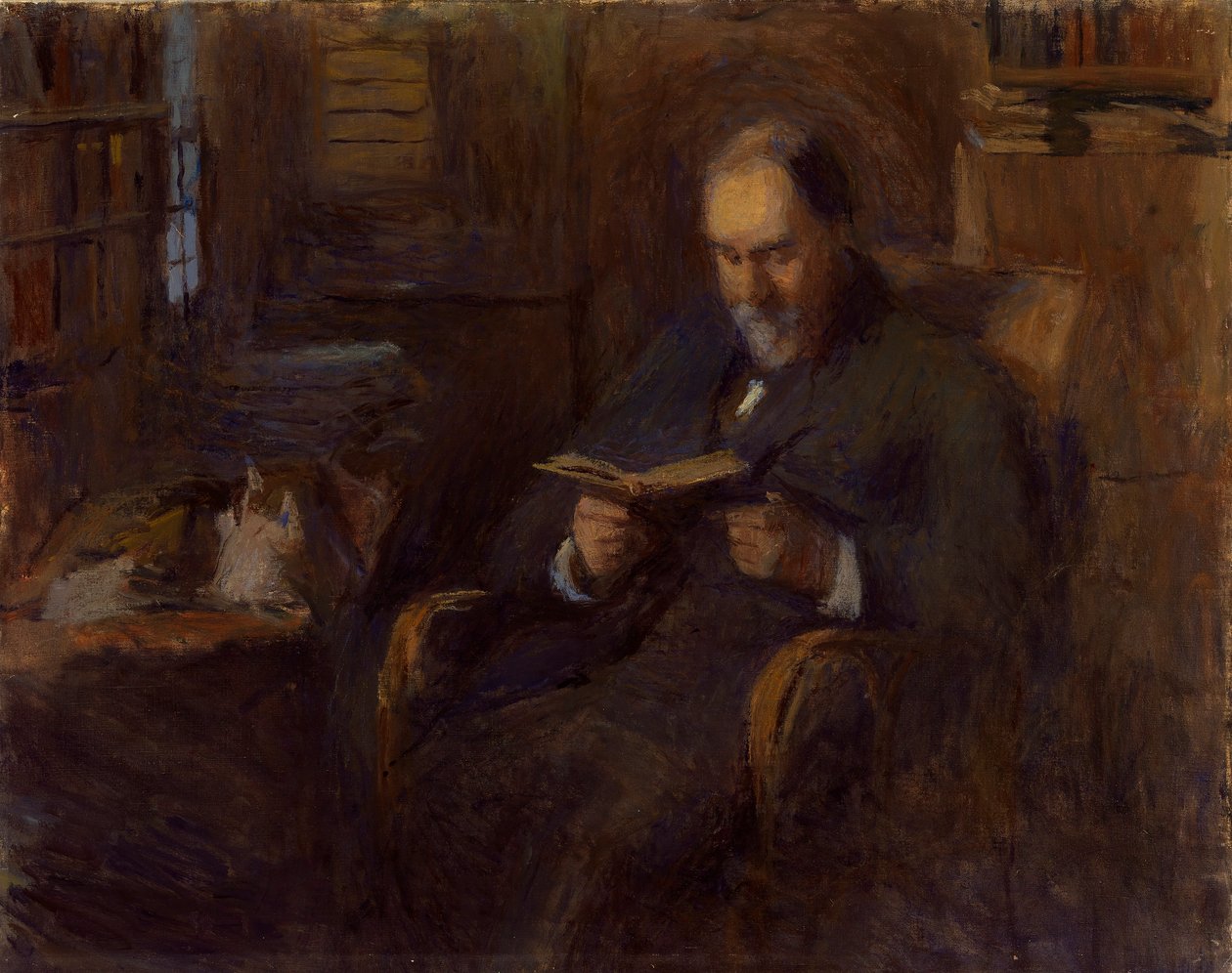 Portret Sanforda Saltusa z Nowego Jorku autorstwa Frank Edwin Scott