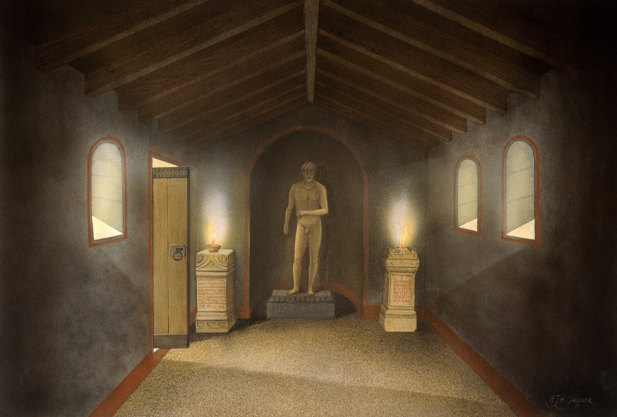 Rzymska świątynia Benwell, II wiek, 1990-2010 autorstwa Frank Gardiner