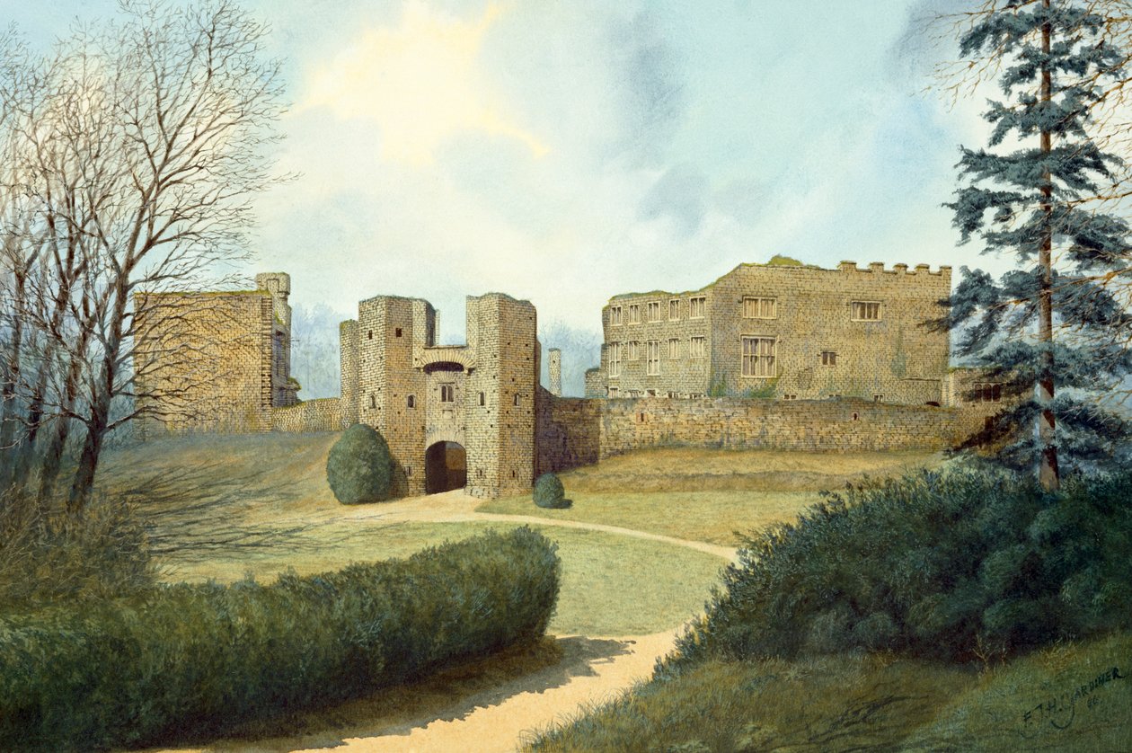 Zamek Berry Pomeroy, XV wiek, ok. 1990-2010 autorstwa Frank Gardiner