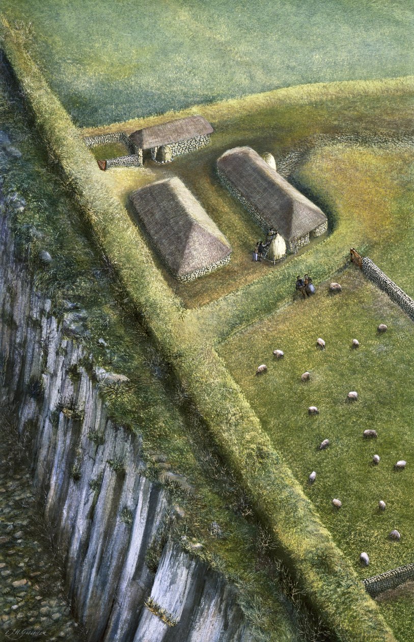 Mur Hadriana: Ściana Szycia Tarcz, II wiek, ok. 1990-2010 autorstwa Frank Gardiner