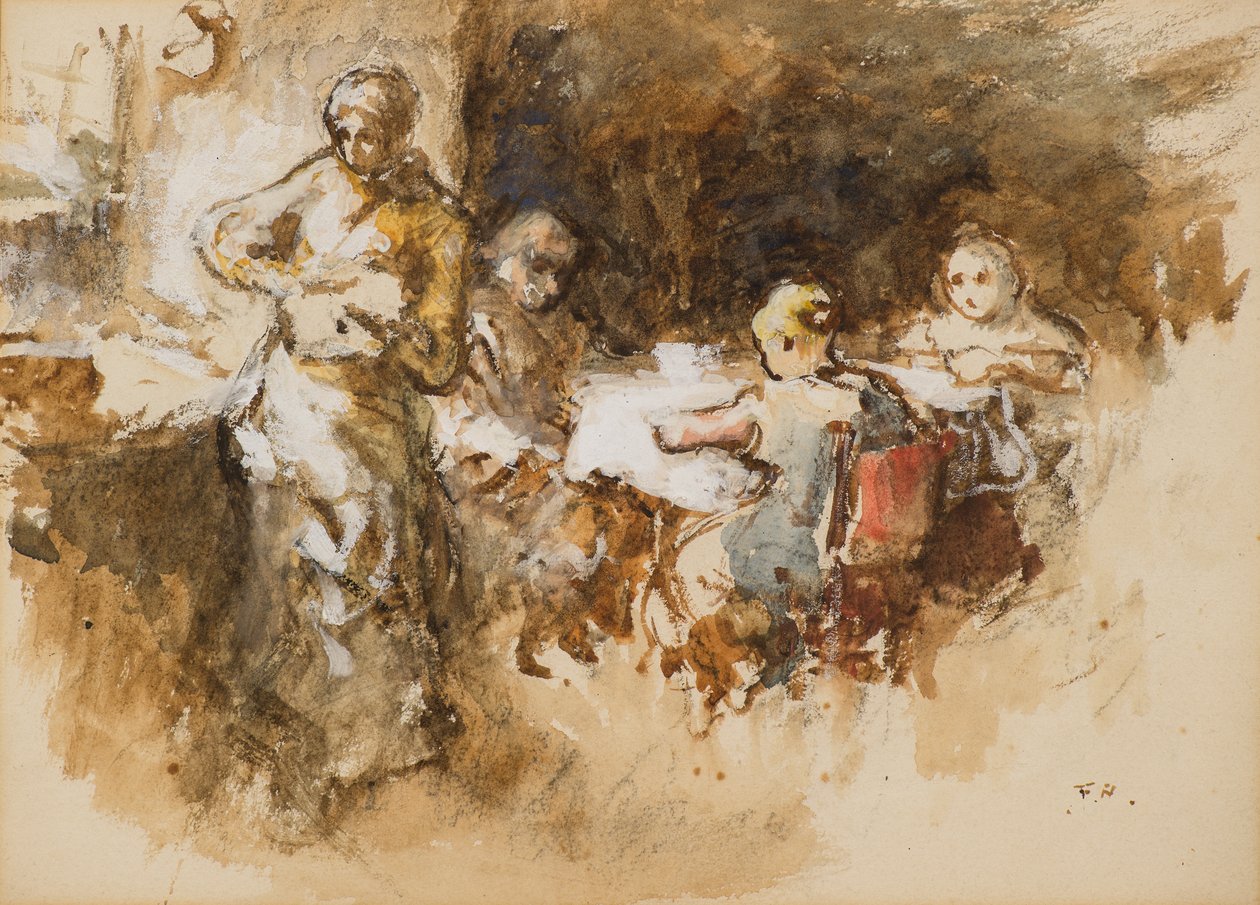 Wnętrze domku autorstwa Frank Holl