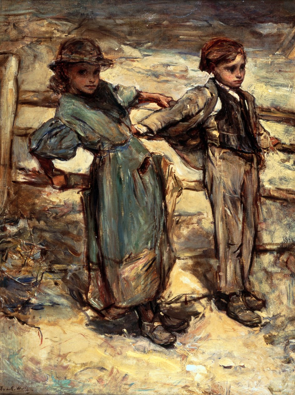 Dzieci morza (olej na płótnie) autorstwa Frank Holl